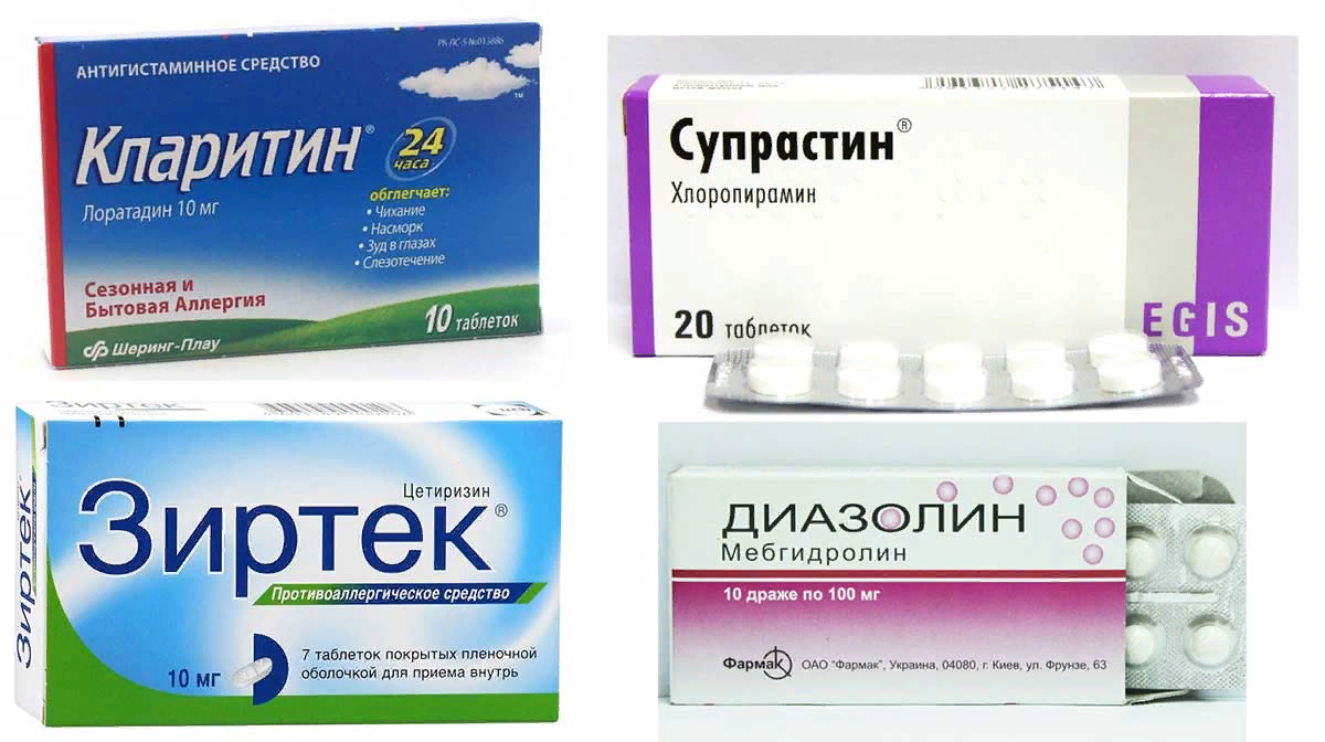 Препараты от аллергии.